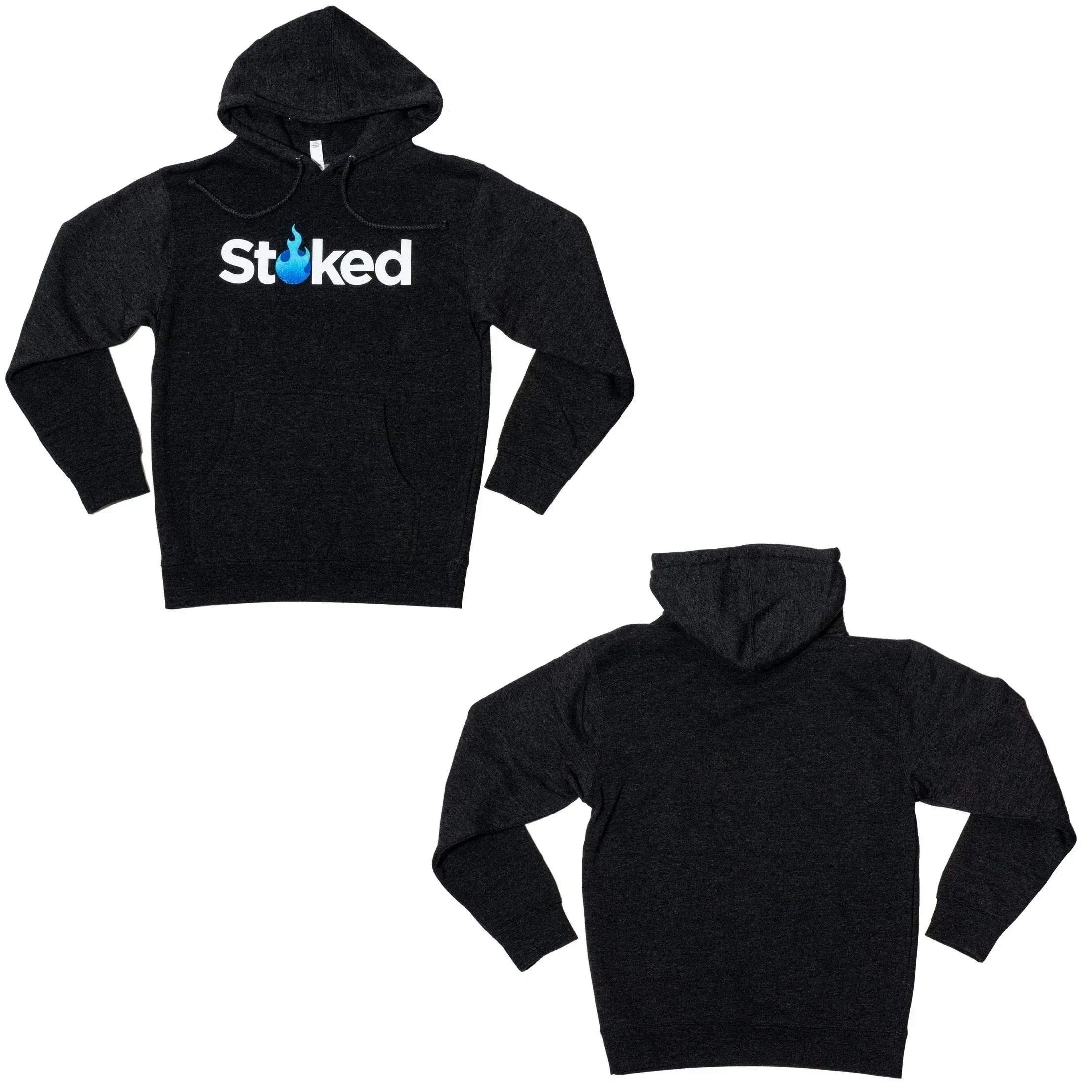 Stoked Provisions - Charcoal Heavy Hoodie - Image 2