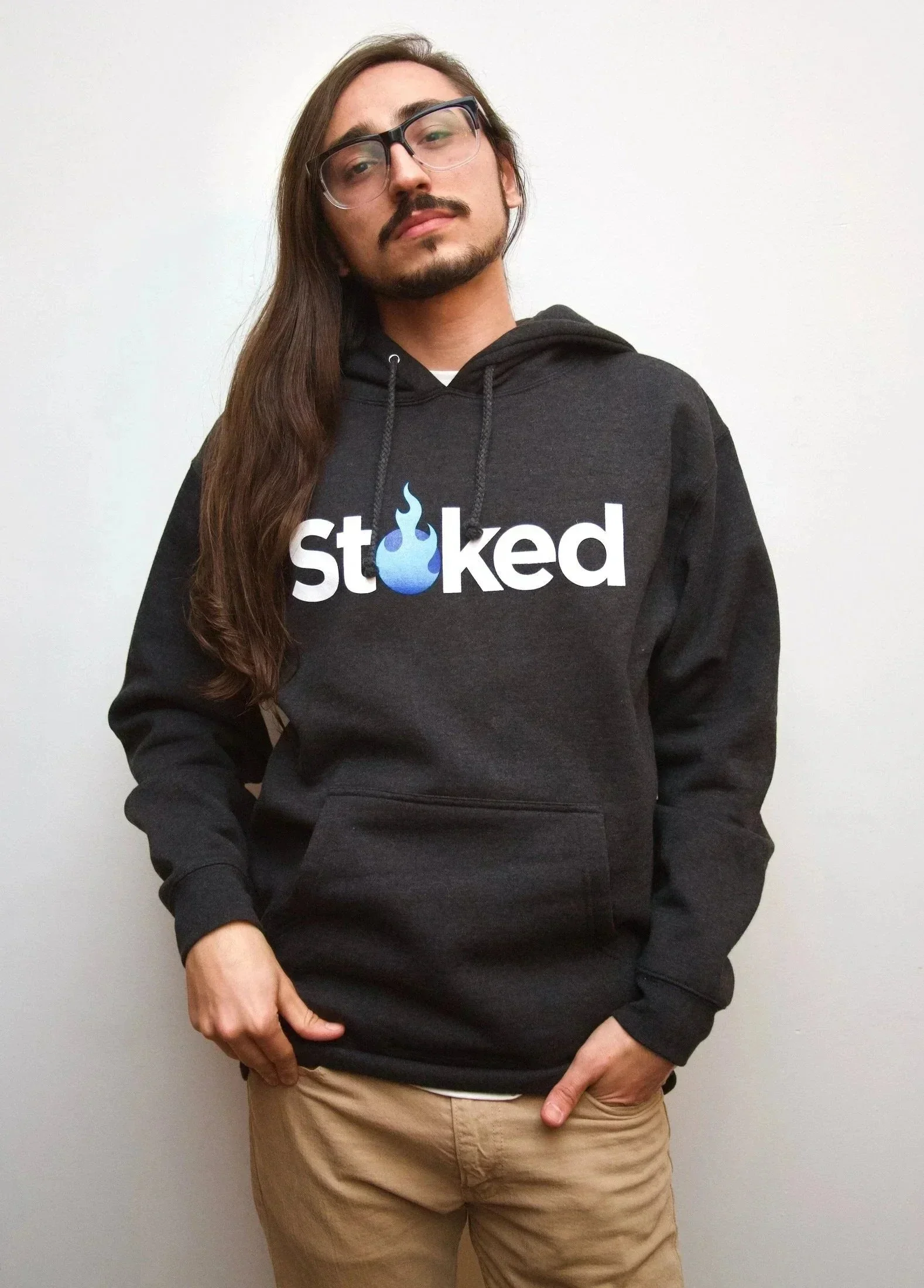 Stoked Provisions - Charcoal Heavy Hoodie - Image 3