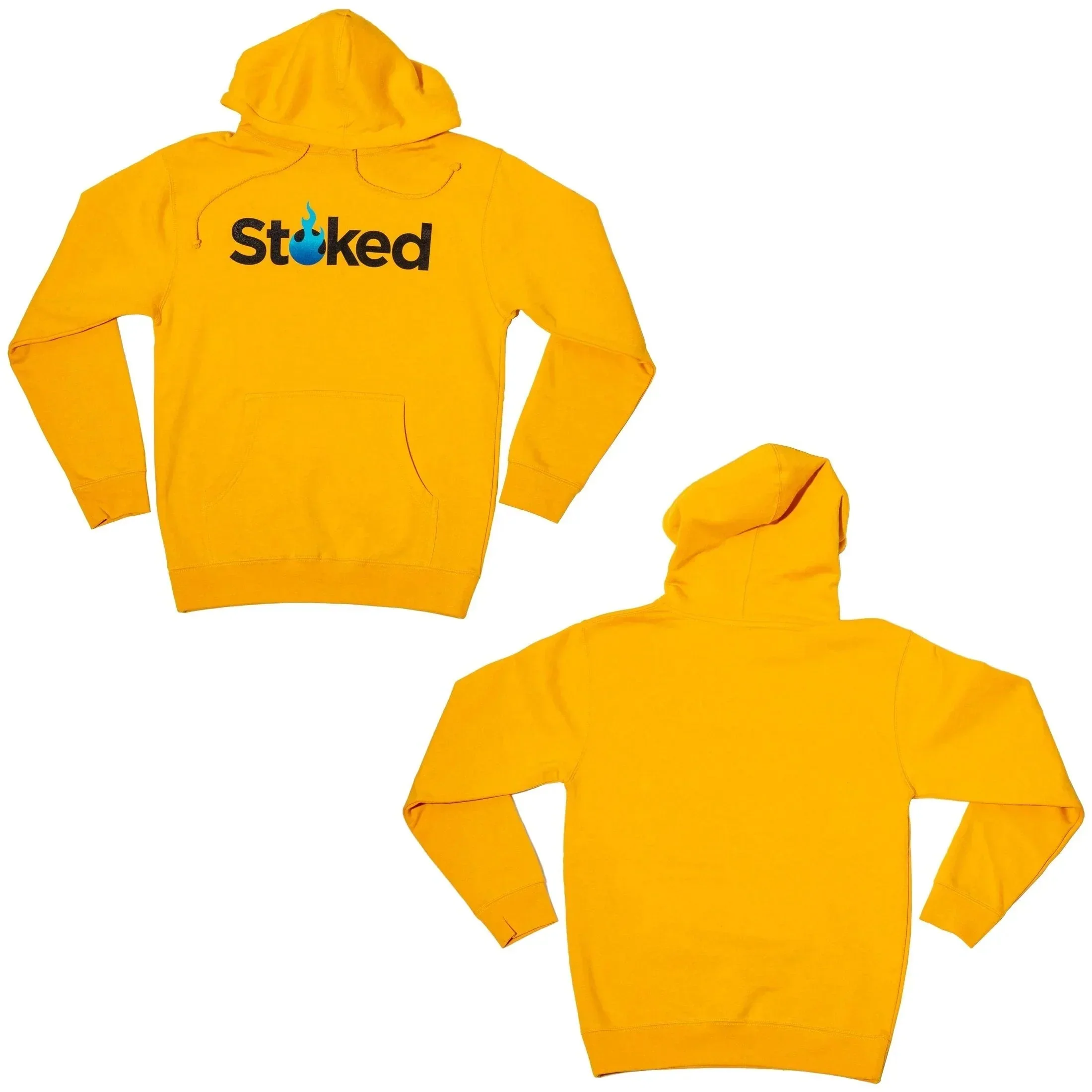 Stoked Provisions - Gold Heavy Hoodie - Image 2