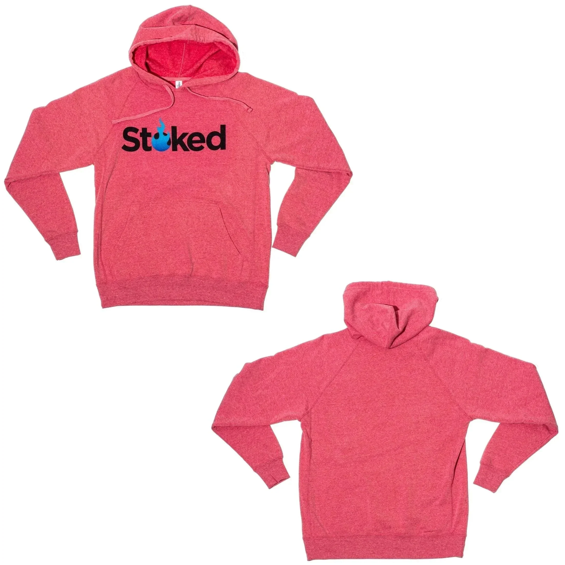 Stoked Provisions - Heather Pink Light Hoodie - Image 2