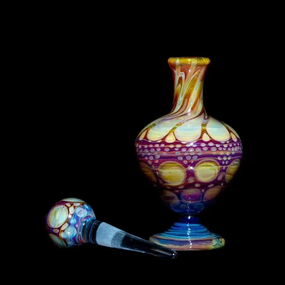 Suellen Fowler - Amber Purple Hobnail Perfume Bottle 3 - Image 2