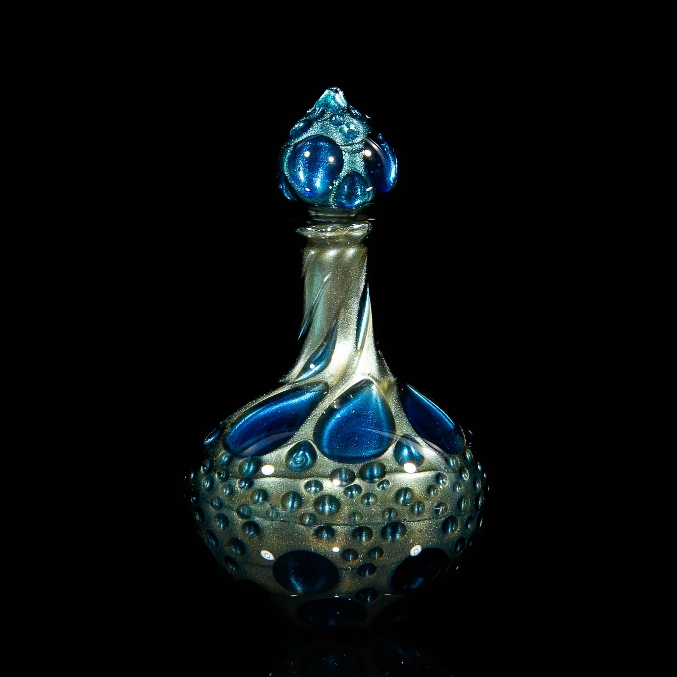 Suellen Fowler - Black Flame Hobnail Perfume Bottle