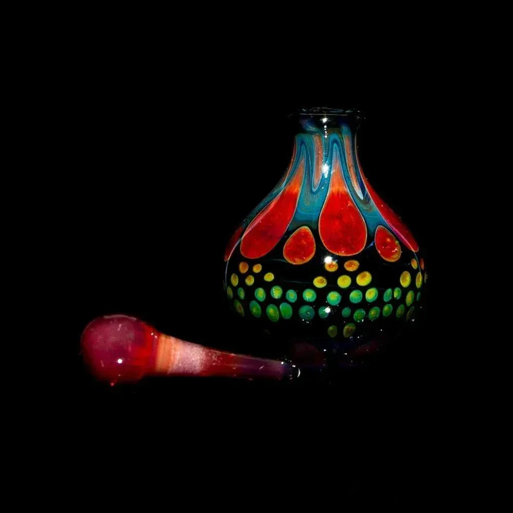 Suellen Fowler - Blue, Green & Red Coral Mini Perfume Bottle 13 - Image 2