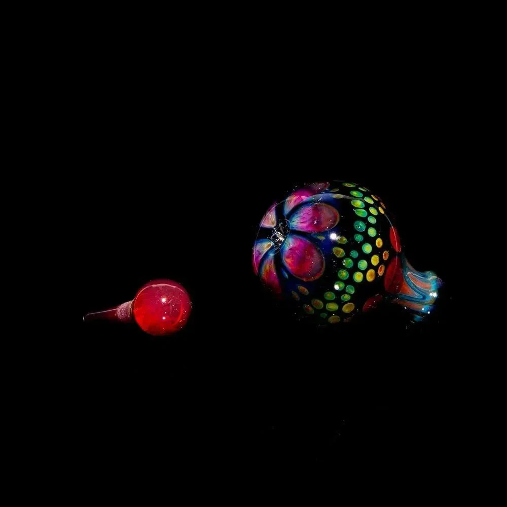 Suellen Fowler - Blue, Green & Red Coral Mini Perfume Bottle 13 - Image 3