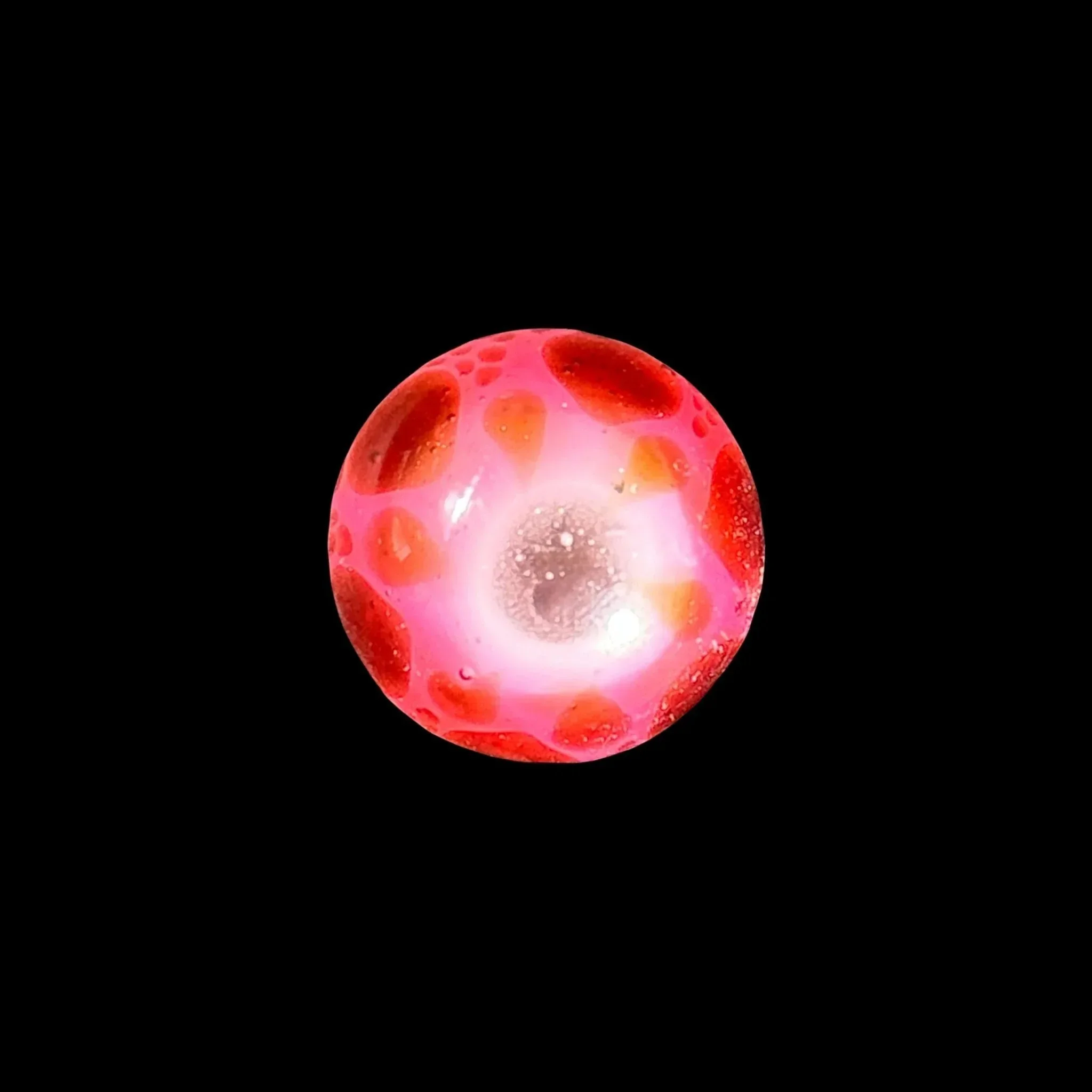 Suellen Fowler - Gold Ruby Peewee Hobnail Marble - Image 3