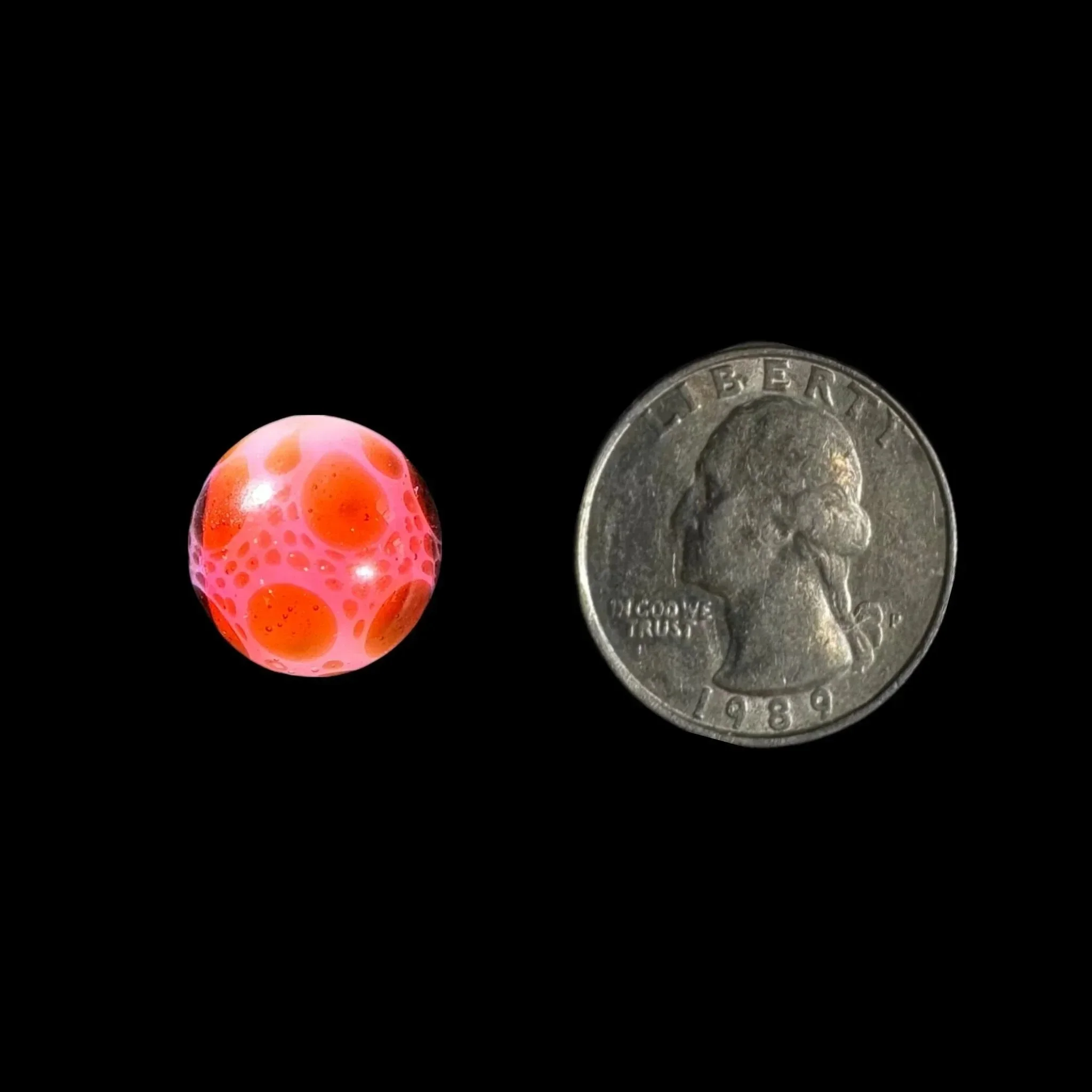 Suellen Fowler - Gold Ruby Peewee Hobnail Marble - Image 4