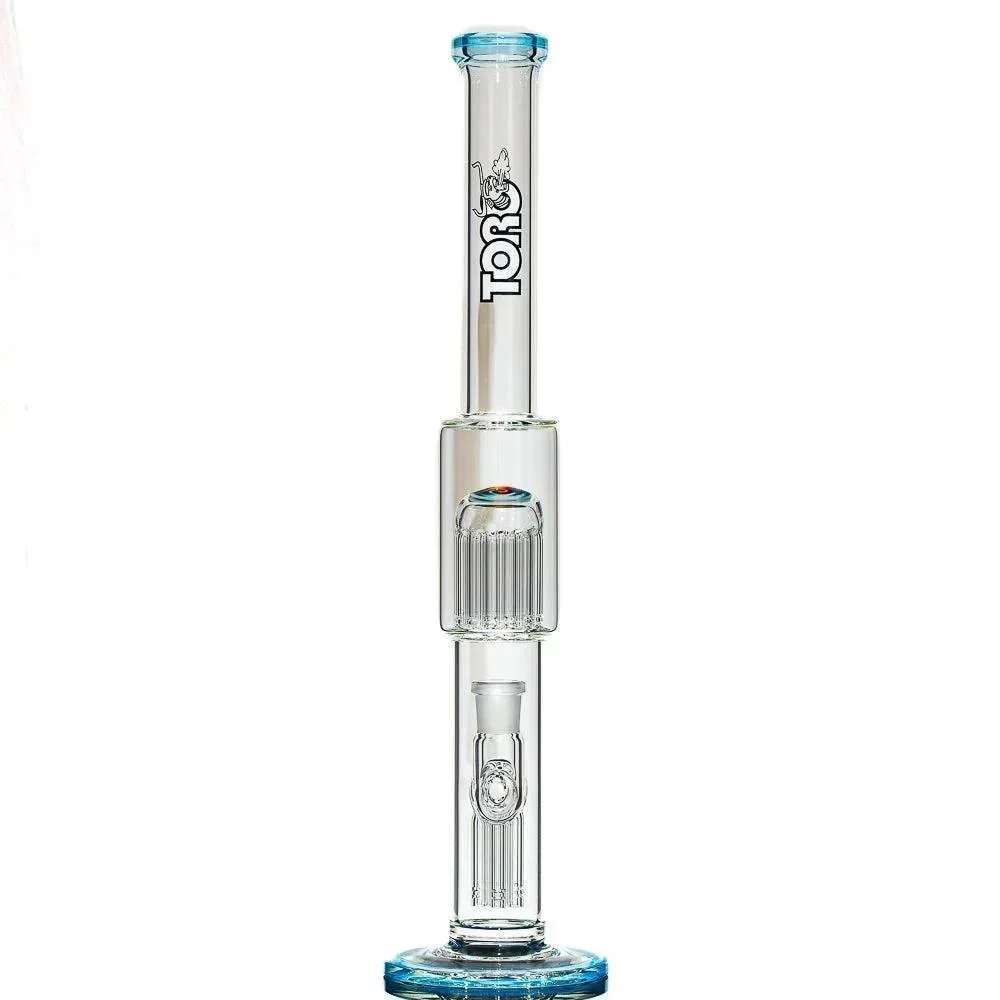 Toro Glass - Empire w/ Fire & Ice Reversal 7/13 Full Size Flower Tube - Image 2