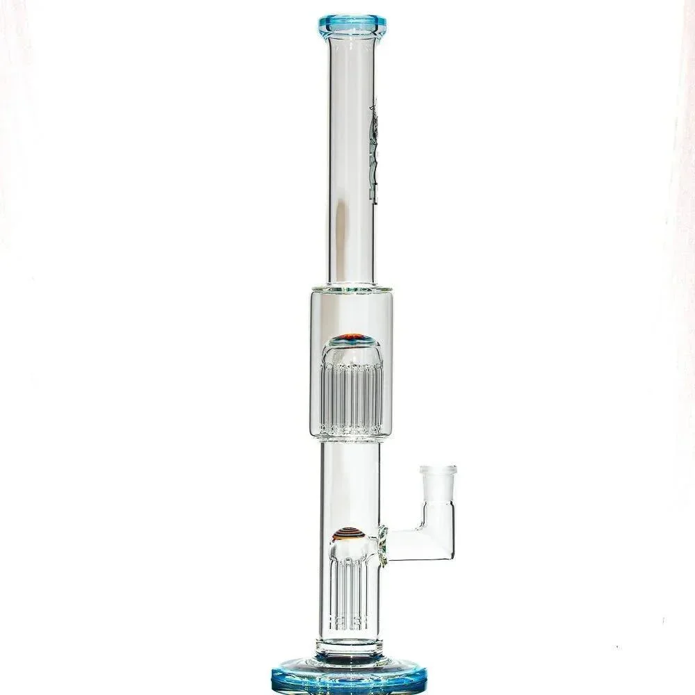 Toro Glass - Empire w/ Fire & Ice Reversal 7/13 Full Size Flower Tube - Image 3