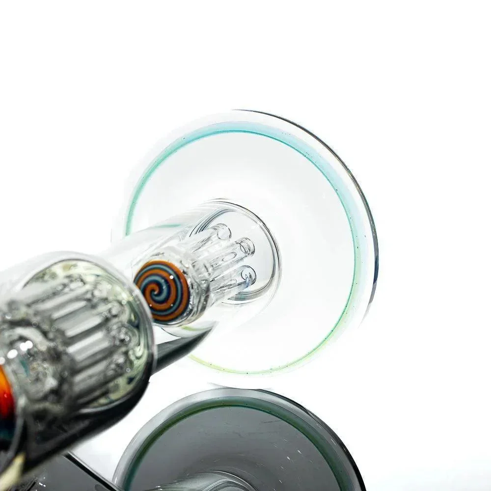 Toro Glass - Empire w/ Fire & Ice Reversal 7/13 Full Size Flower Tube - Image 5
