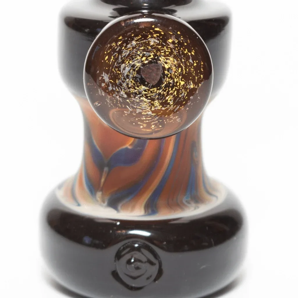 Tyler Glassman Woodgrain 10mm Rig with Dichro and Opal Trap - Image 3