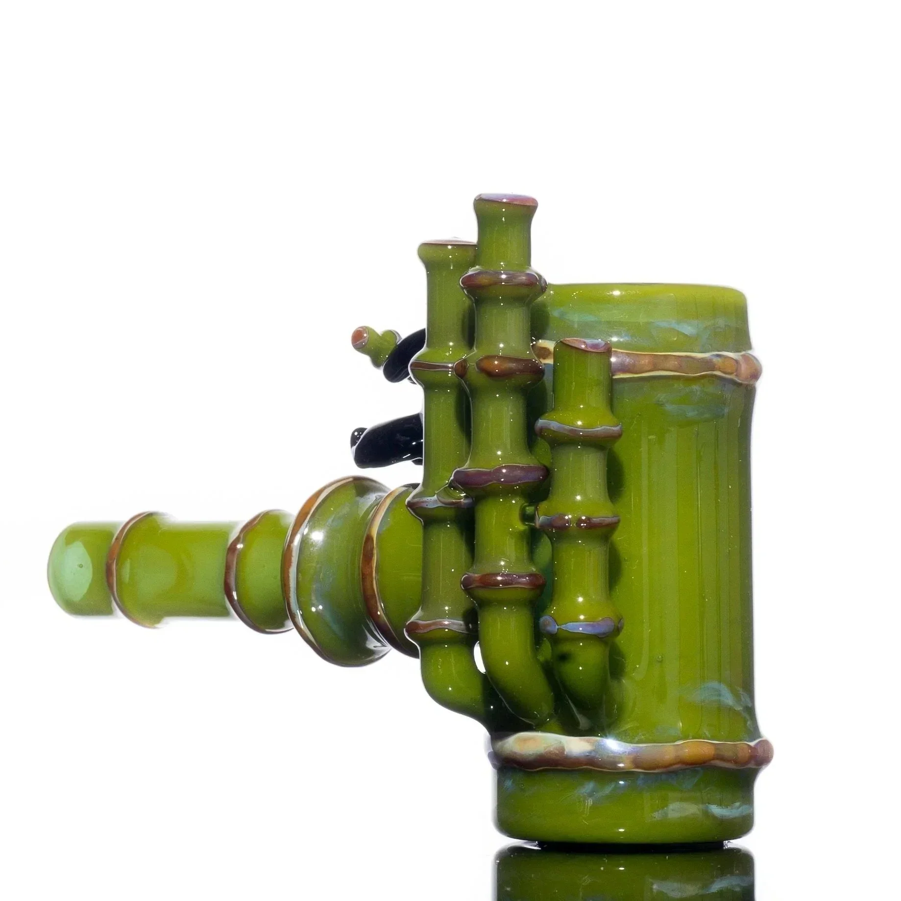 Gonzoe x Glass Goddess - Bamboo Panda Poker Pipe - Image 2