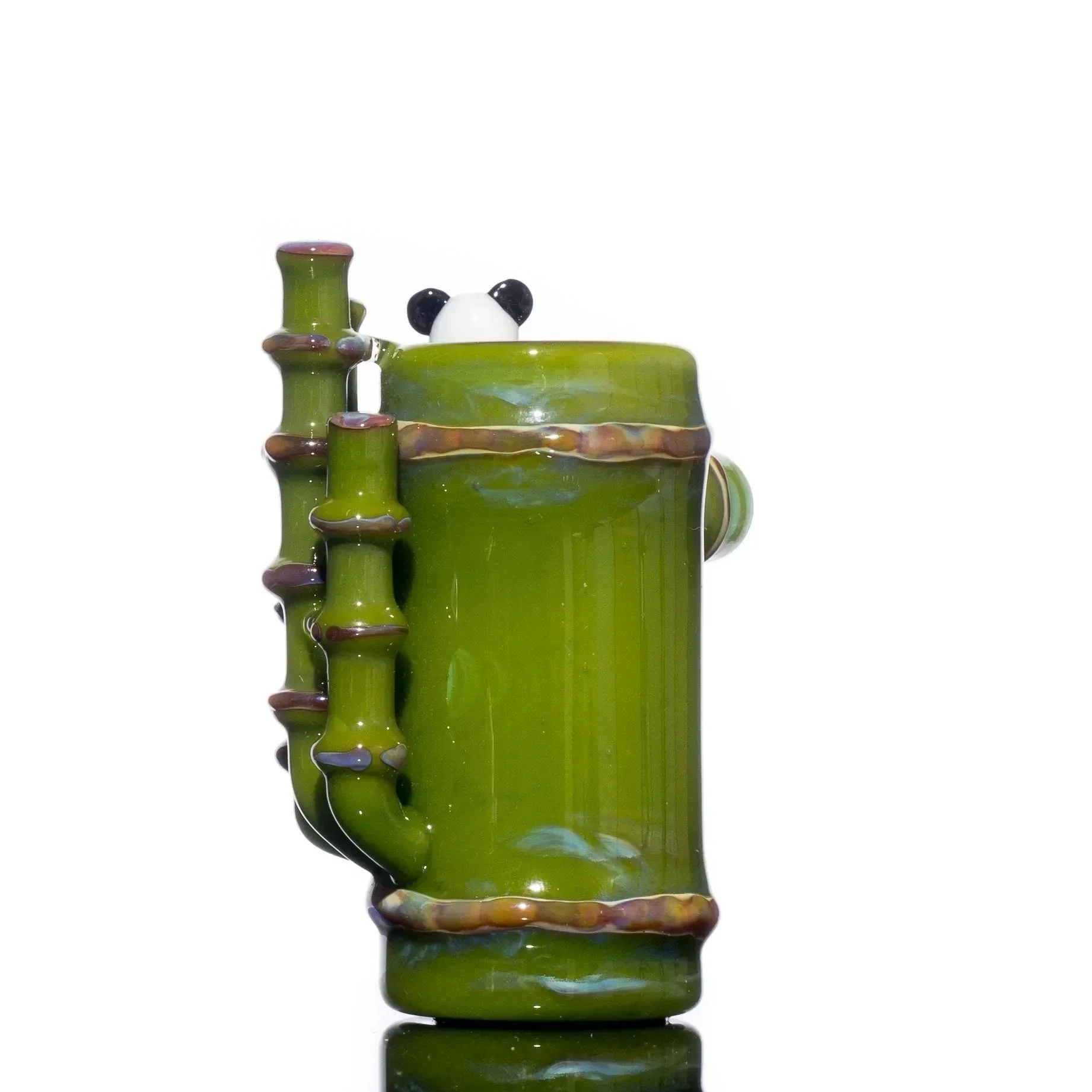 Gonzoe x Glass Goddess - Bamboo Panda Poker Pipe - Image 3
