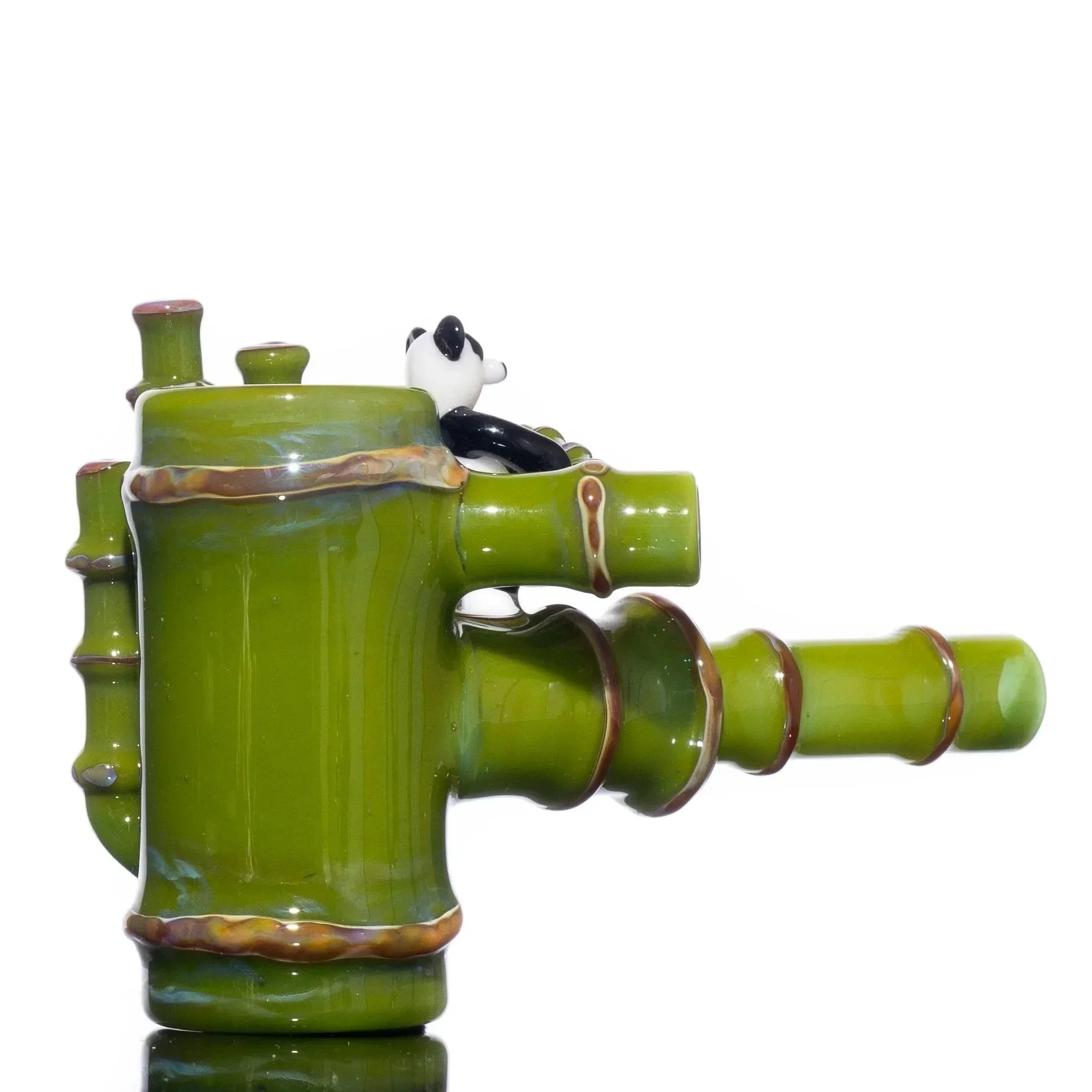 Gonzoe x Glass Goddess - Bamboo Panda Poker Pipe - Image 4