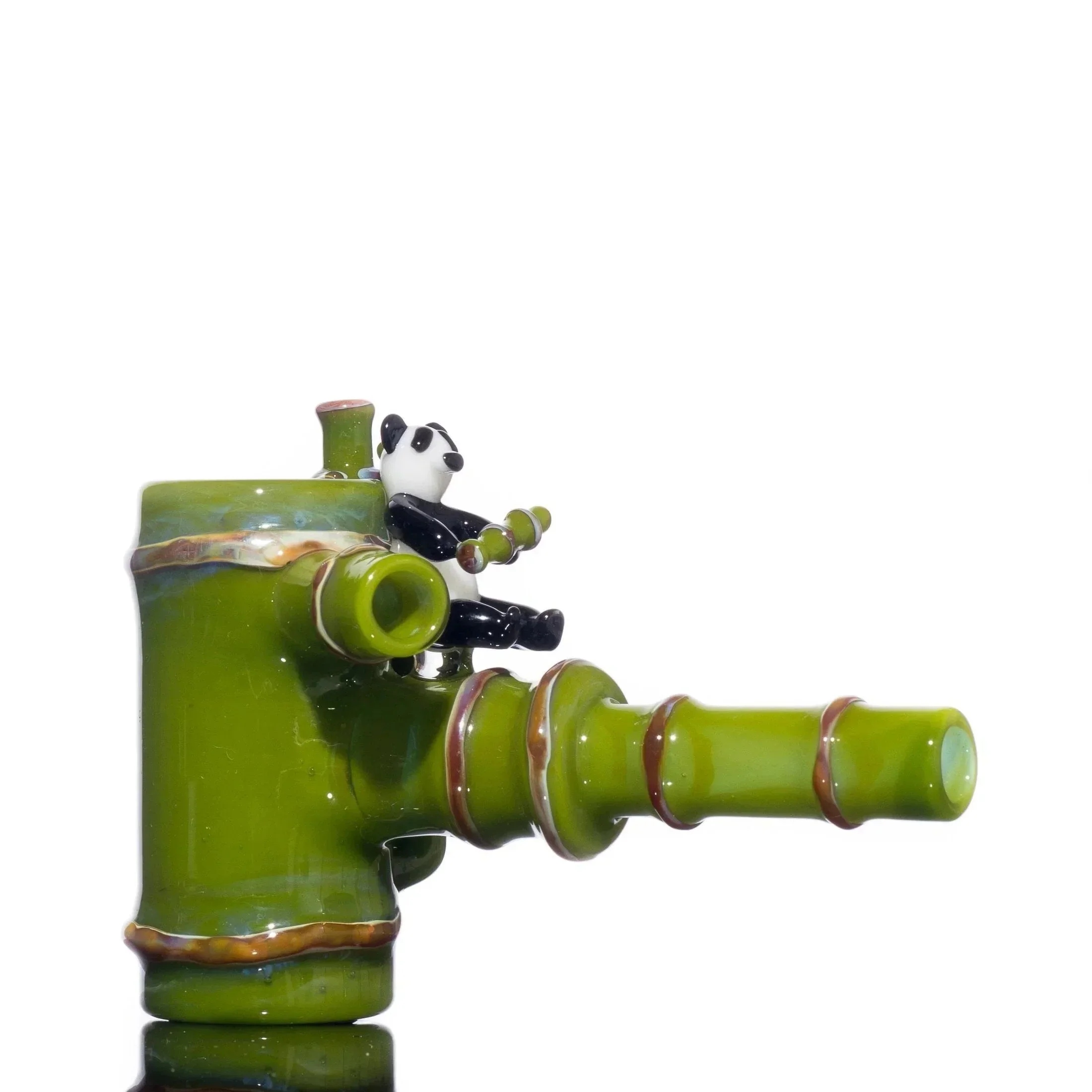Gonzoe x Glass Goddess - Bamboo Panda Poker Pipe - Image 6