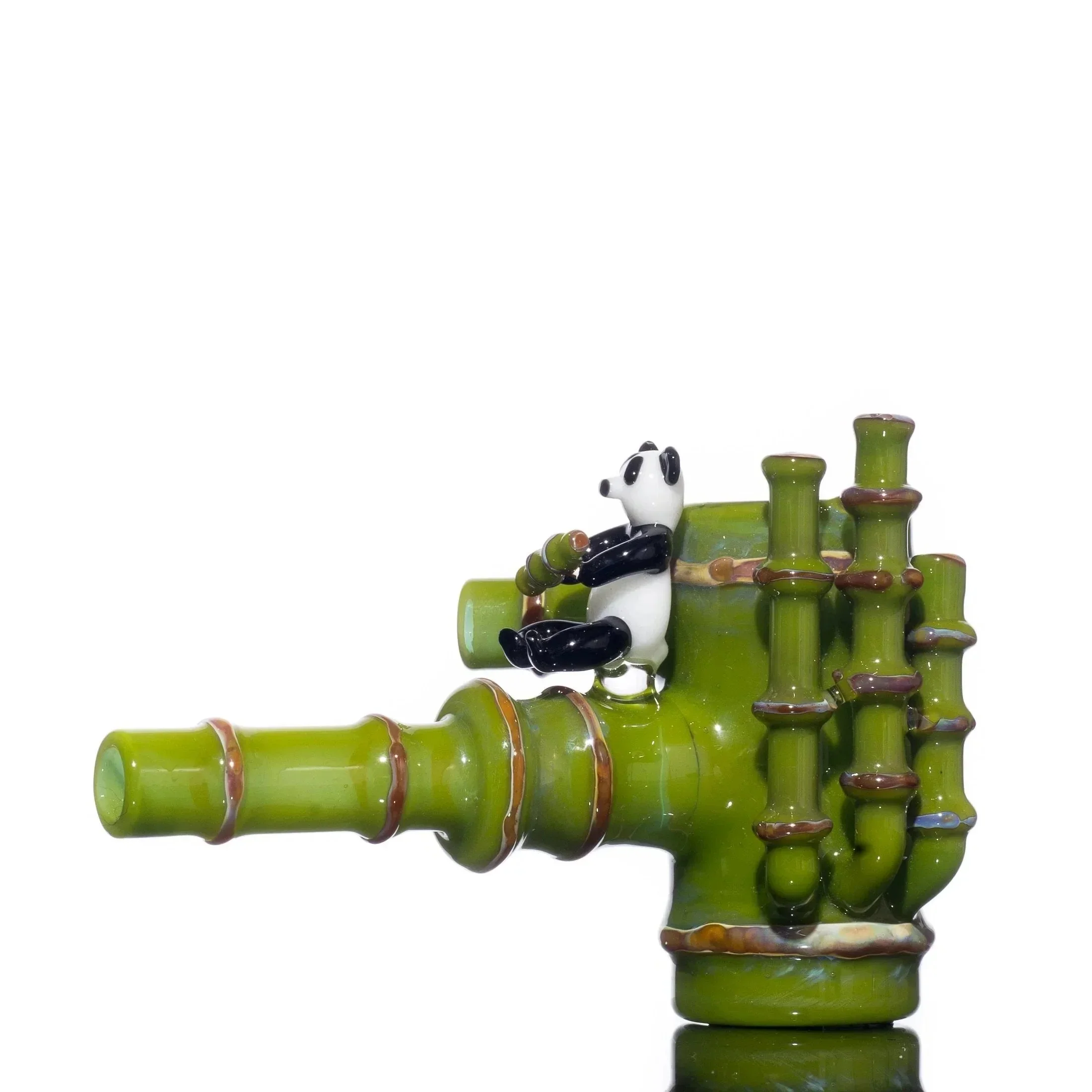 Gonzoe x Glass Goddess - Bamboo Panda Poker Pipe - Image 8