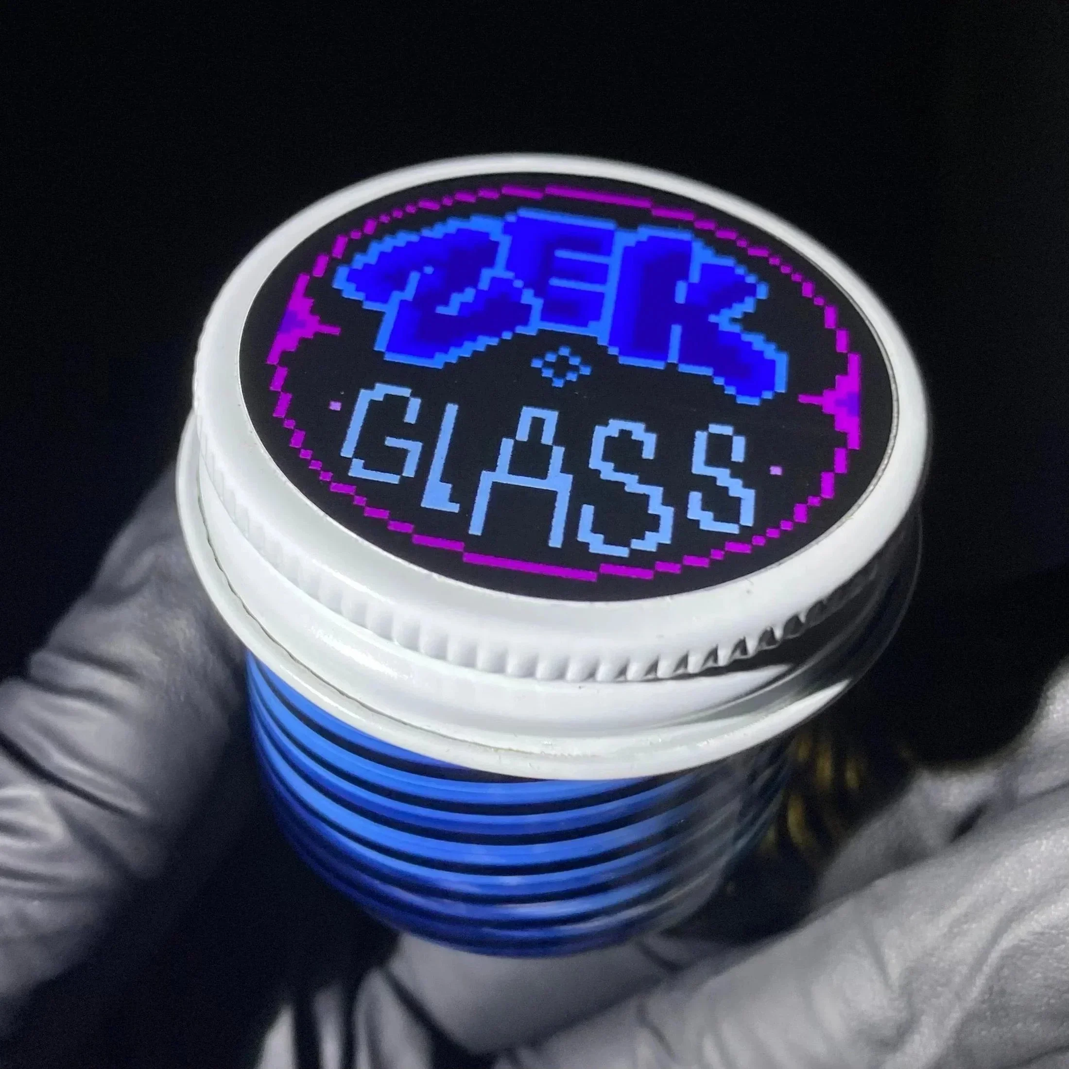 Zek Glass - Blossom & Black Baller Jar - Image 2